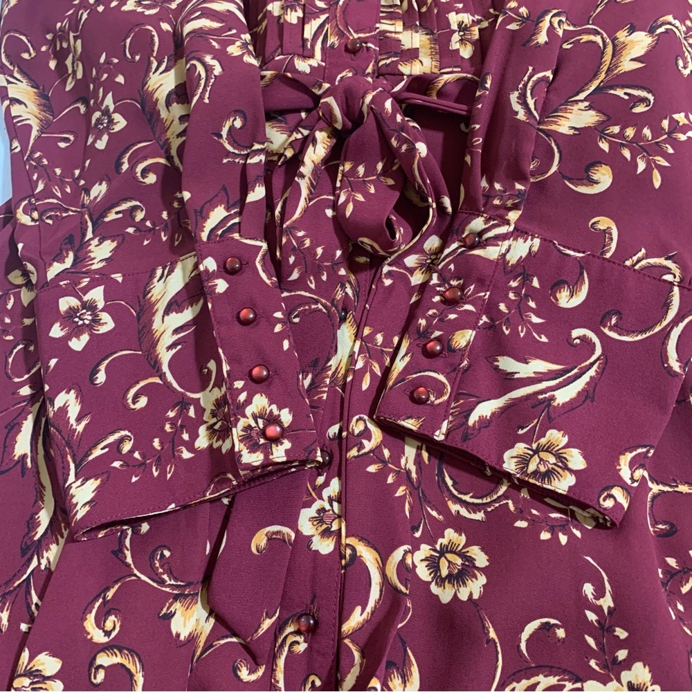 Nanette Lepore Pleated Chiffon Shirt Dress-Size 12 NWOT - Picture 4 of 6